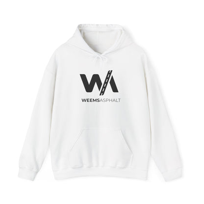 Weems Asphalt Logo Hoodie — Minimal Construction Brand Pullover